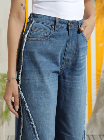 Blue Ruffle Skater jeans - 1947