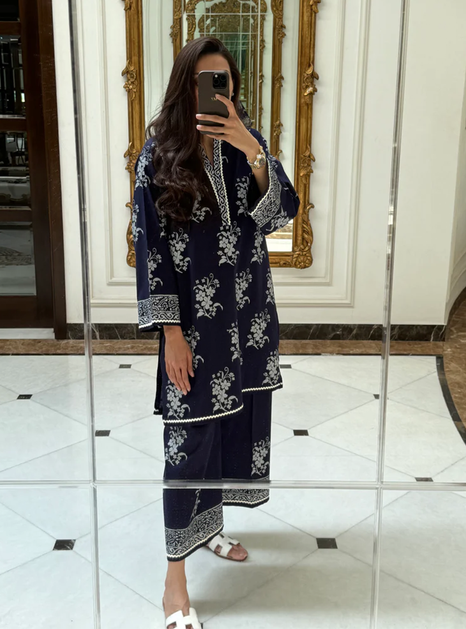Navy Floral - Tahani