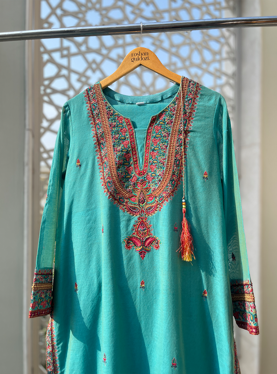 2 PC Dress ROG0006 - Roshan Guldozi