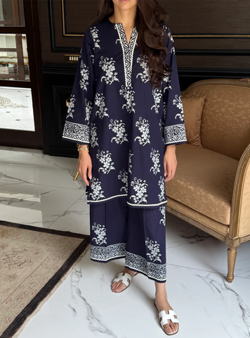 Navy Floral - Tahani