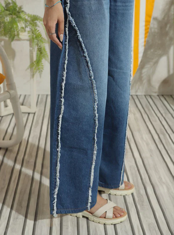 Blue Ruffle Skater jeans - 1947