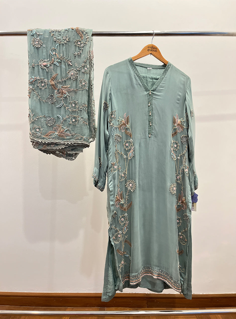 3 PC Dress ROG0001 - Roshan Guldozi
