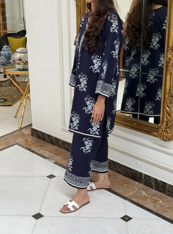 Navy Floral - Tahani