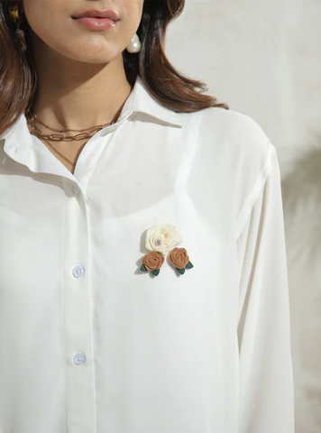 Summer Bloom Ivory Shirt - 1947