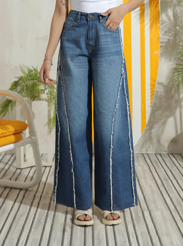 Blue Ruffle Skater jeans - 1947