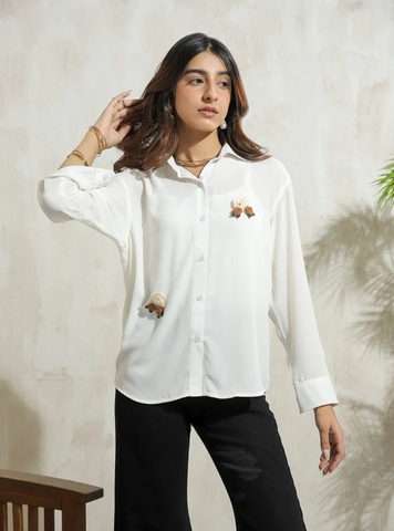 Summer Bloom Ivory Shirt - 1947