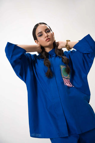 Cobalt Linen Set - Comodo - Label Loft