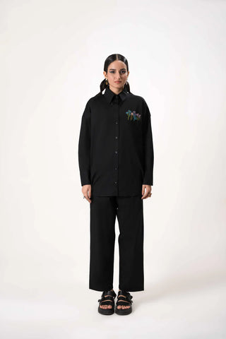 Flora Black Linen Set - Comodo - Label Loft