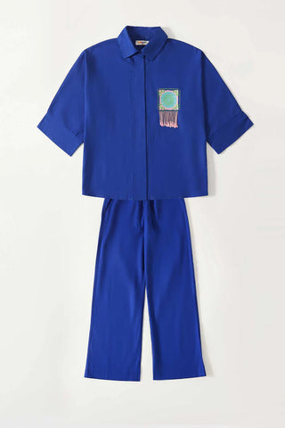 Cobalt Linen Set - Comodo - Label Loft