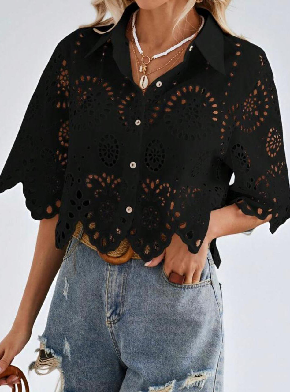 TFS0075 Black Top - The Finery Studio