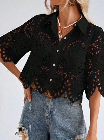 TFS0075 Black Top - The Finery Studio