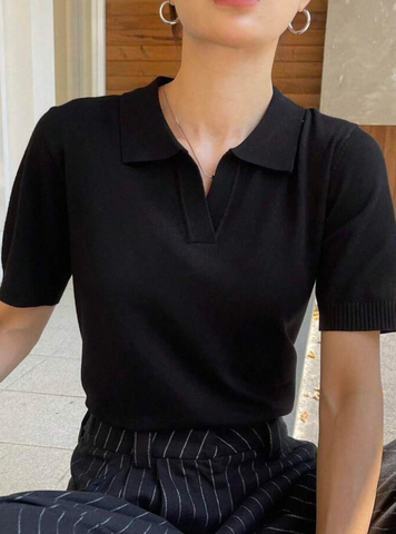 TFS0079 Black Top - The Finery Studio