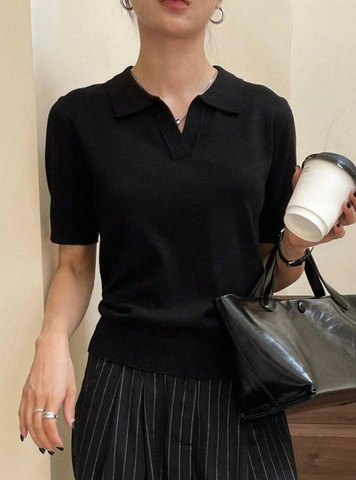 TFS0079 Black Top - The Finery Studio
